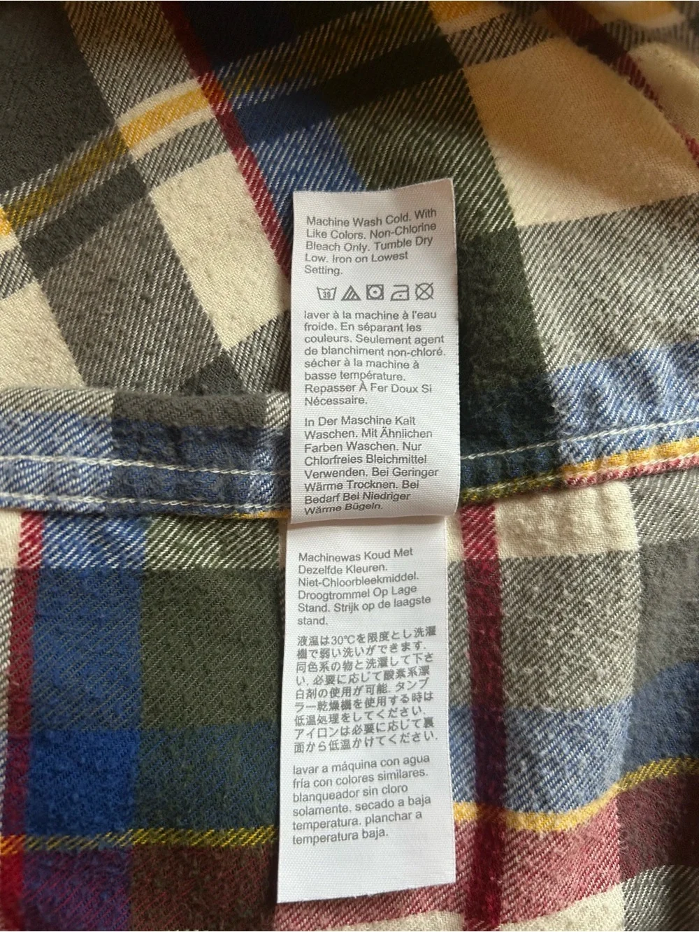 J. Crew Plaid Button-Down Flannel Plaid Shirt